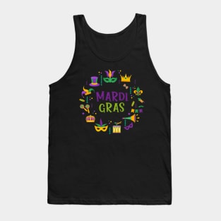 Mardi Gras New Orleans Carnival Costume Tank Top